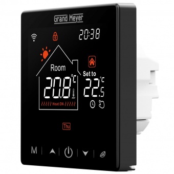 Терморегулятор программируемый Grand Meyer SN-20 с функцией Wi-Fi Черный