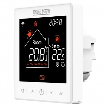 Терморегулятор программируемый Grand Meyer SN-10 с функцией Wi-Fi Белый